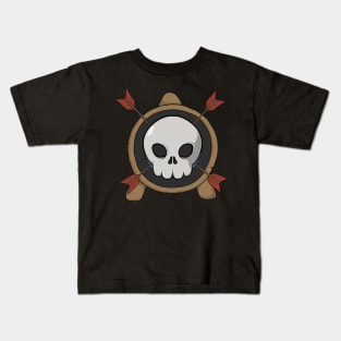 Archery crew Jolly Roger (no caption) Kids T-Shirt